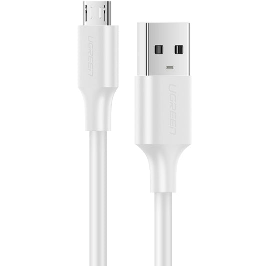Cable de Datos y Carga USB-A - microUSB UGREEN US289, 18W, 1.5m, Blanco