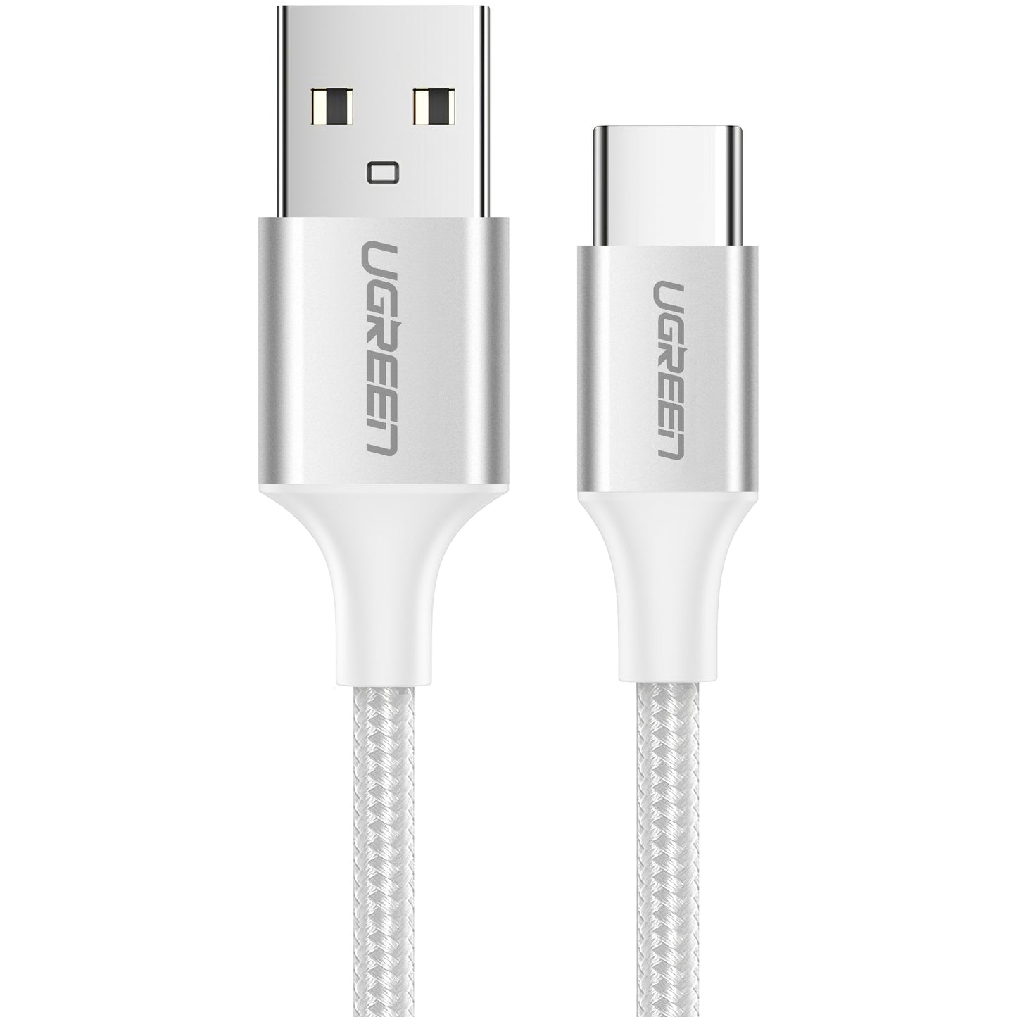 UGREEN US288 USB-A to USB-C Data and Charging Cable, 18W, 2m, White