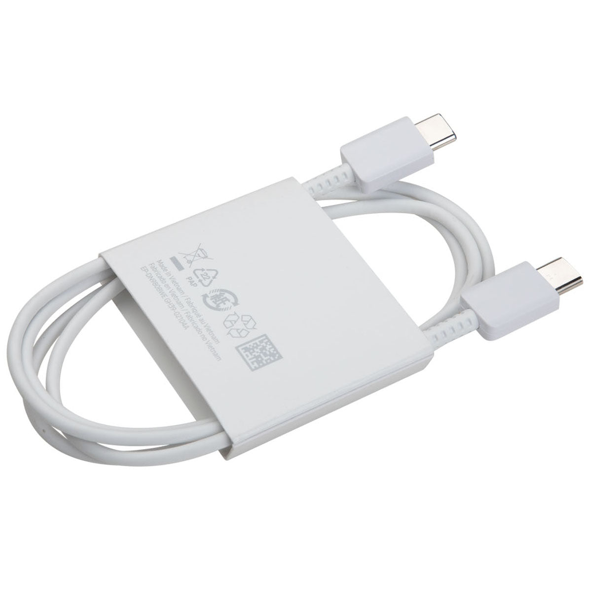 Cable de Datos y Carga USB-C - USB-C Samsung EP-DN980BWE, 25W, 1m, Blanco GH39-02115A
