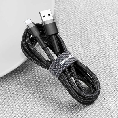 Cable de datos y carga USB-A - USB-C Baseus Cafule, 60W, 0,5m, Negro CATKLF-AG1