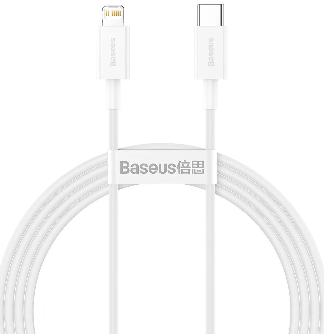 Cable de carga y datos USB-C - Lightning Baseus Superior Series, 20 W, 1,5 m, blanco CATLYS-B02 