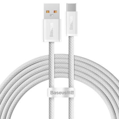 Cable de datos y carga USB-A - USB-C Baseus Dynamic Series, 100W, 2m, Blanco CALD000702