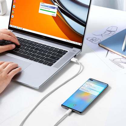 Cable de Datos y Carga USB-A - USB-C Baseus Dynamic Series, 100W, 1m, Blanco CALD000602