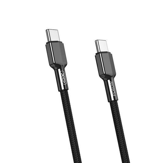 Cable de Datos y Carga USB-C - USB-C XO Design NB183B, 60W, 1m, Negro