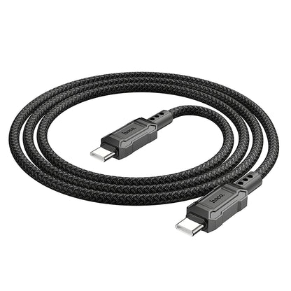 Cable de carga y datos USB-C - USB-C HOCO Leader X94, 60W, 1m, Negro 