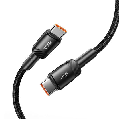 Cable de carga y datos USB-C - USB-C Tech-Protect Ultraboost EVO, 100 W, 0,5 m, negro 