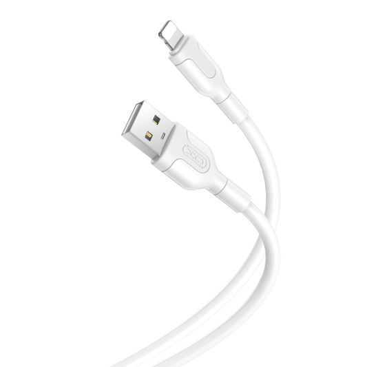 Cable de carga y datos USB-A - Lightning XO Design NB212, 18 W, 1 m, blanco 