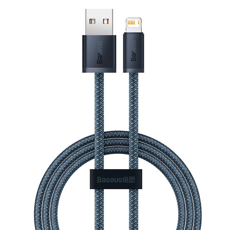 Cable de datos y carga USB-A - Lightning Baseus Dynamic Series, 18W, 1m, Gris 