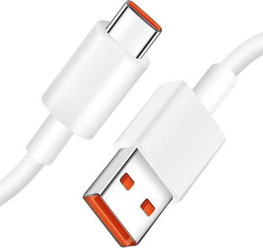 Cable de carga y datos Xiaomi USB-A a USB-C, 120 W, 1 m, blanco BHR603232GL