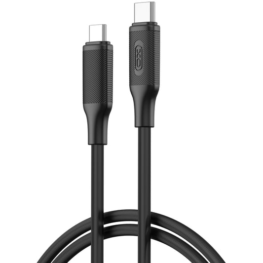 Cable de Datos y Carga USB-C - USB-C XO Design NB-Q265B, 60W, 1m, Negro