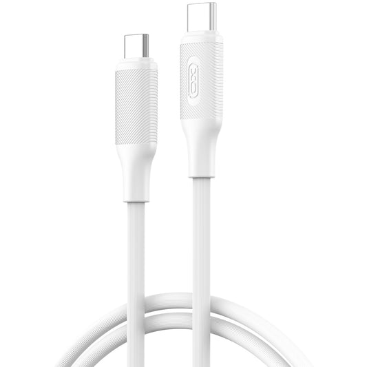 Cable de Datos y Carga USB-C - USB-C XO Design NB-Q265B, 60W, 1m, Blanco