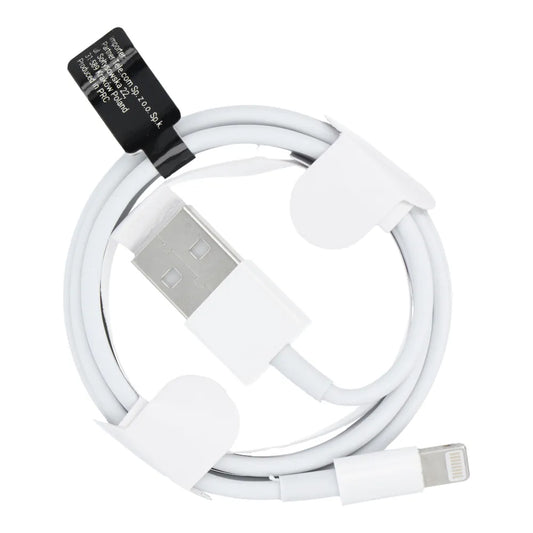 Cable de datos y carga USB-A - Lightning OEM HD5, 18W, 1m, Blanco