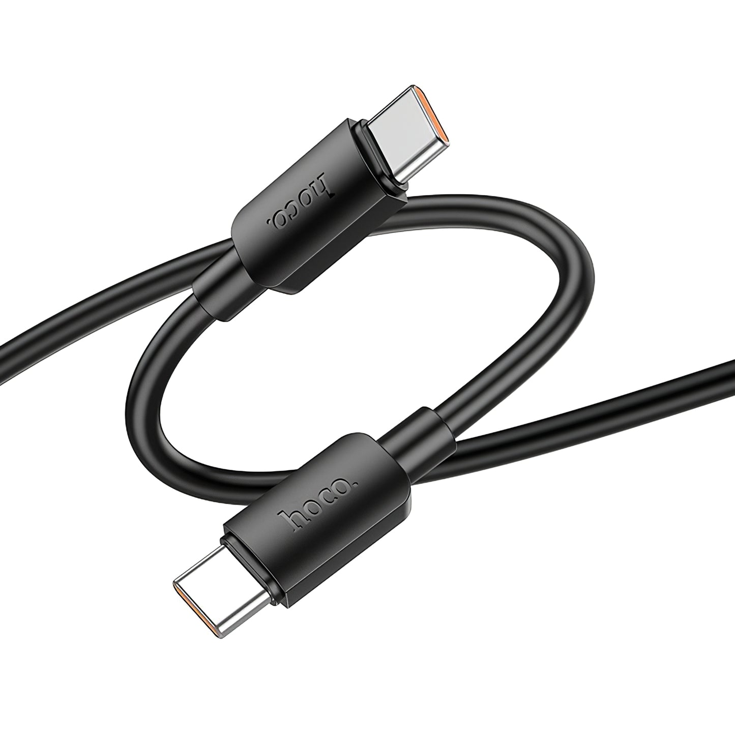 Cable de Datos y Carga USB-C - USB-C HOCO X96, 100W, 1m, Negro