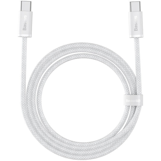 Cable de carga y datos USB-C - USB-C Baseus Dynamic Serie 3, 100W, 2m, Blanco P10367000Y11-01 