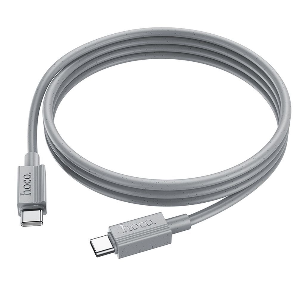 Cable de Datos y Carga USB-C - USB-C HOCO X107, 60W, 1m, Gris