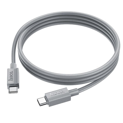 Cable de Datos y Carga USB-C - USB-C HOCO X107, 60W, 1m, Gris