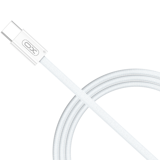 Cable de Datos y Carga USB-C - USB-C XO Design NB-Q260A, 60W, 1m, Blanco