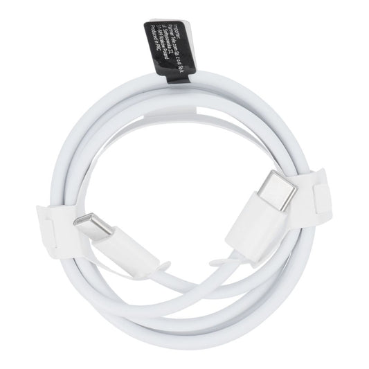 Cable de carga y datos USB-C - USB-C OEM USB-C HD26 Box, 30W, 1m, Blanco 