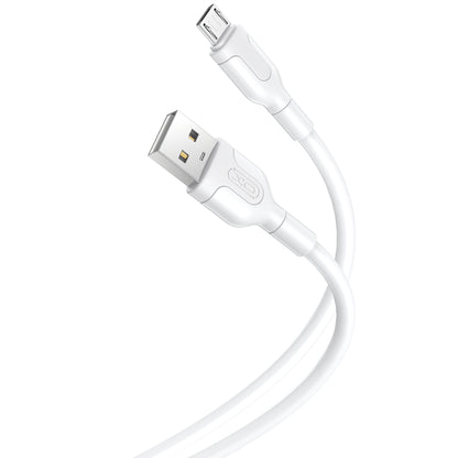 Cable de Datos y Carga USB-A - microUSB XO Design NB212, 18W, 1m, Blanco