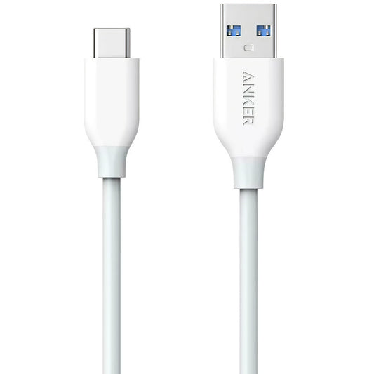 Cable de carga y datos USB-A a USB-C Anker PowerLine, 18 W, 0,9 m, blanco A8163021 