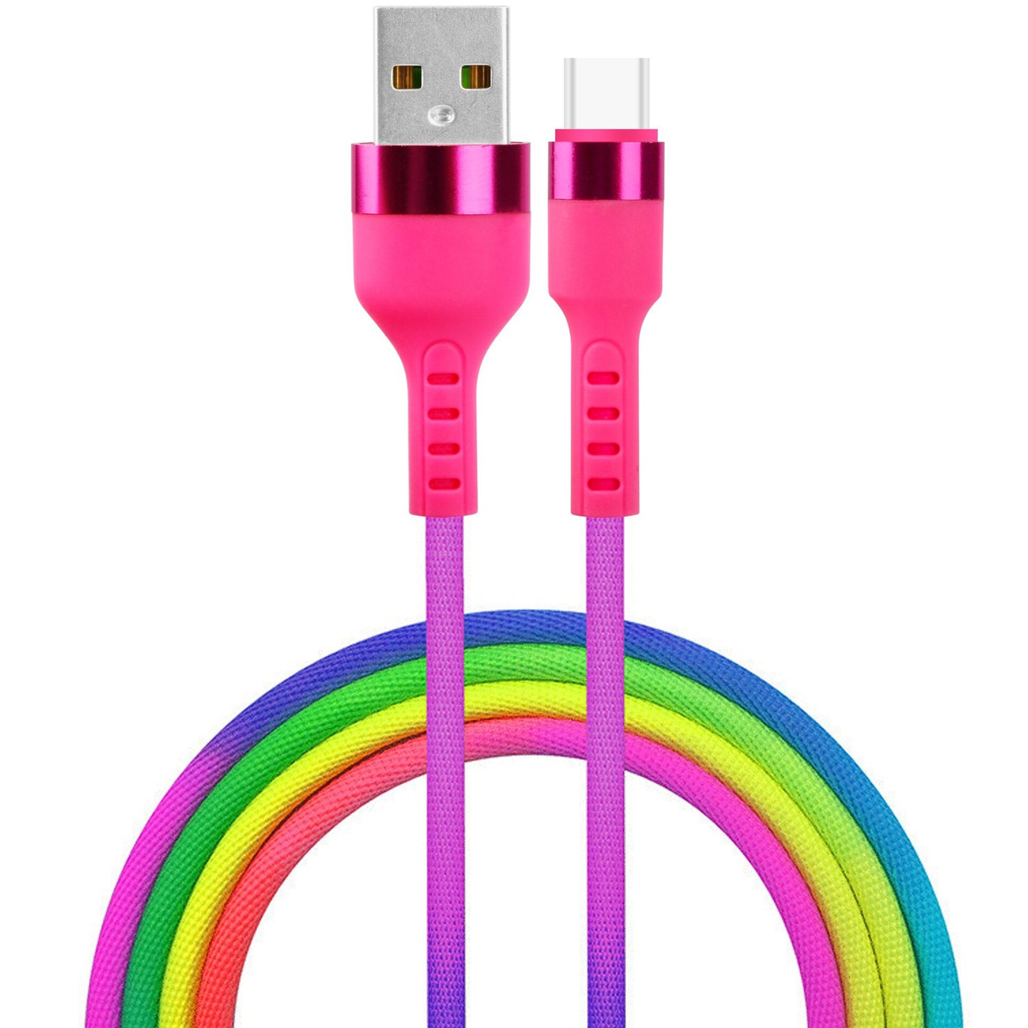 Cable de datos y carga USB-A - USB-C Setty, 18 W, 1,2 m, multicolor KNA-C-1.22.113