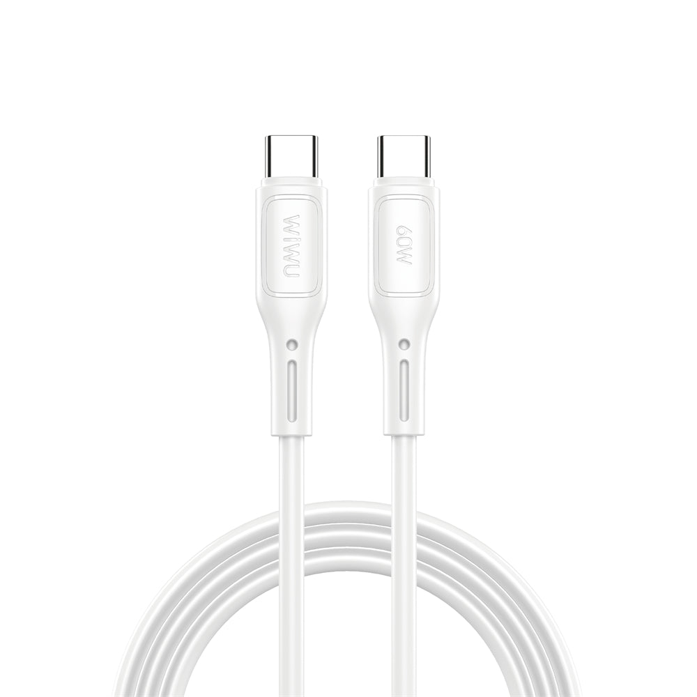 USB-C - Cable de carga y datos USB-C WiWu Wi-C043E Starlink, 60W, 1m, Blanco