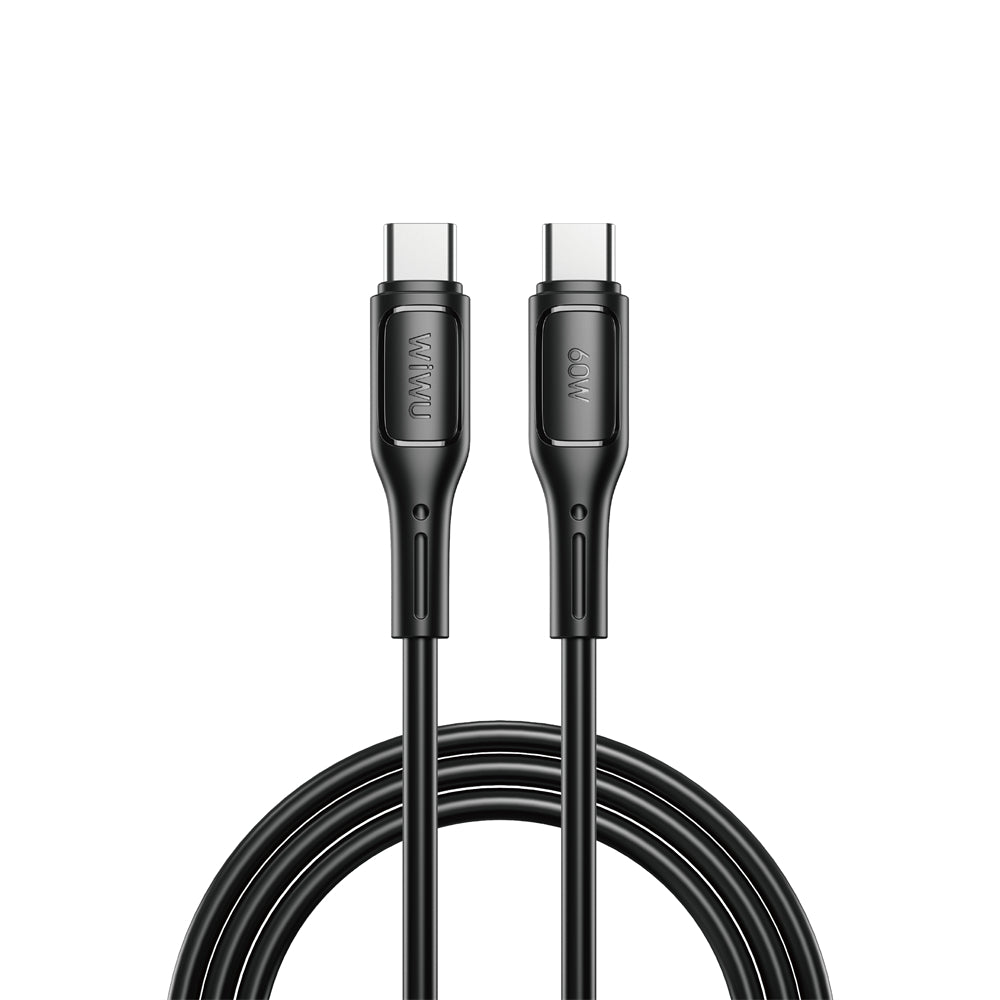 USB-C - Cable de carga y datos USB-C WiWu Wi-C043E Starlink, 60W, 1m, Negro