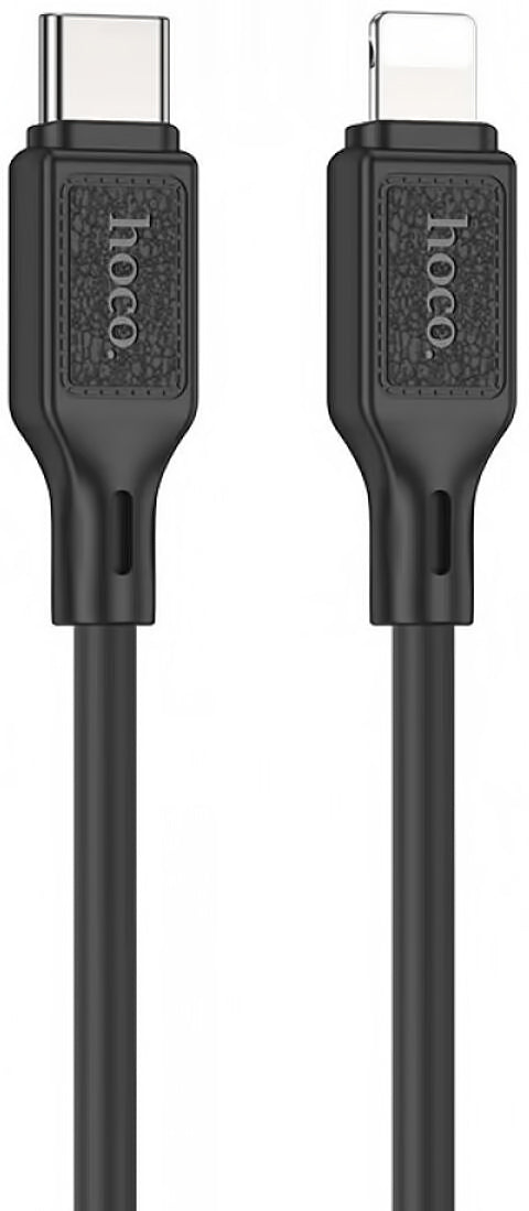 Cable de carga y datos USB-C - Lightning HOCO X90, 20 W, 1 m, negro 