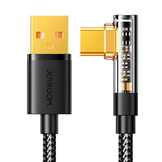 Cable de Datos y Carga USB-A - USB-C Joyroom S-UC027A6 Angled, 60W, 1.2m, Negro
