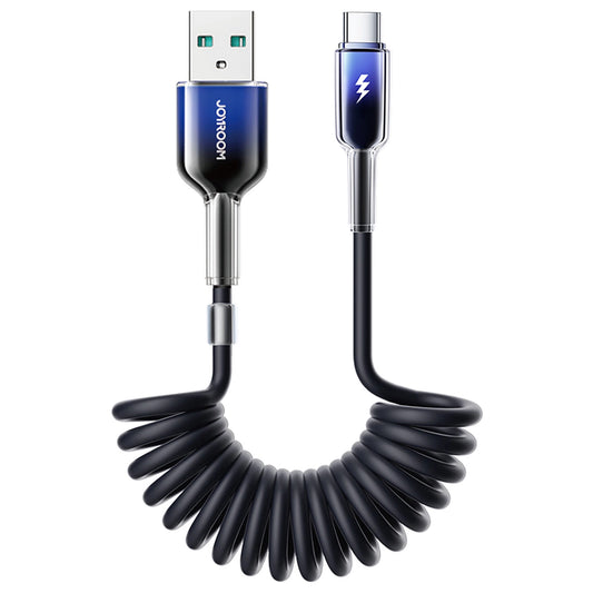 Cable de Datos y Carga USB-A - USB-C Joyroom S-A43 Crystal, 60W, 1.5m, Negro