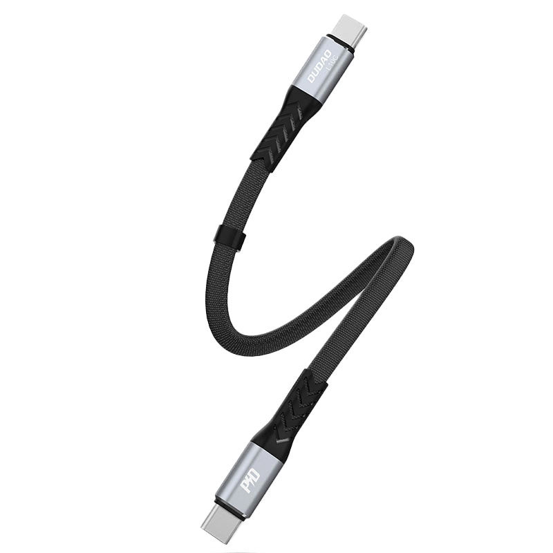 Cable de Datos y Carga USB-C - USB-C Dudao L10C, 100W, 0.23m, Negro