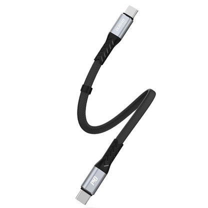 Cable de Datos y Carga USB-C - USB-C Dudao L10C, 100W, 0.23m, Negro