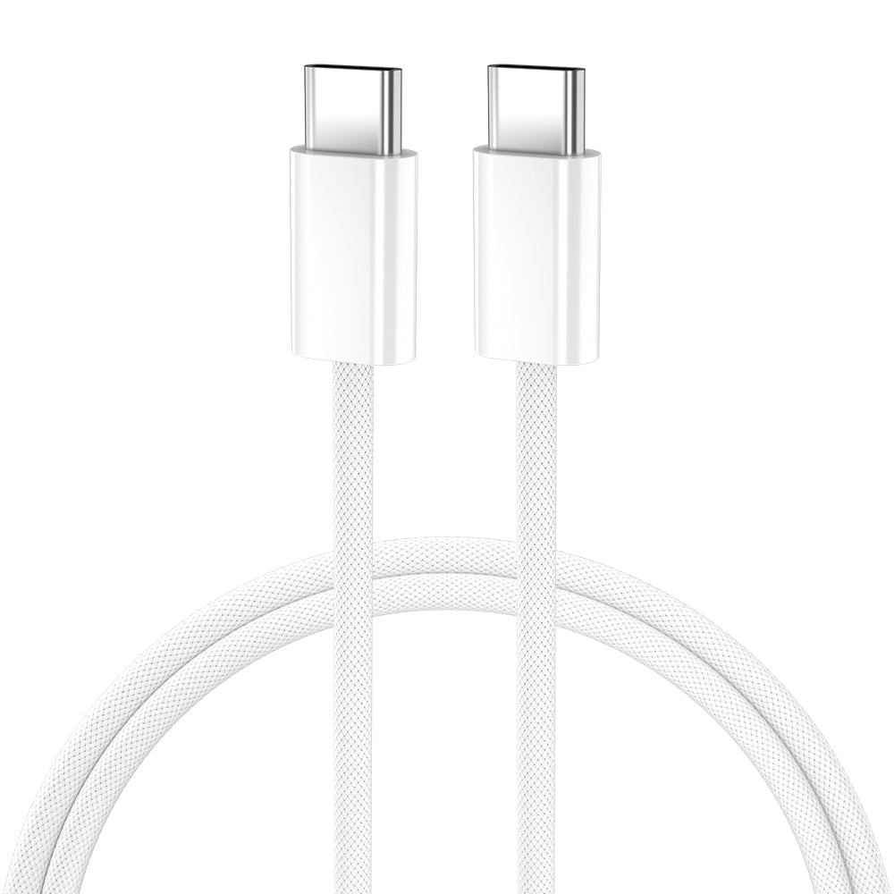 Cable de Datos y Carga USB-C - USB-C BWOO BO-X284, 60W, 1m, Blanco