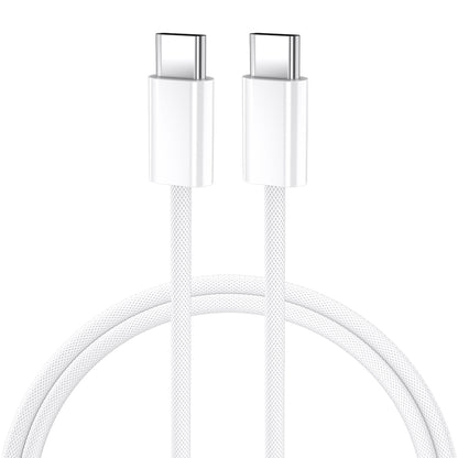 Cable de Datos y Carga USB-C - USB-C BWOO BO-X284, 60W, 1m, Blanco