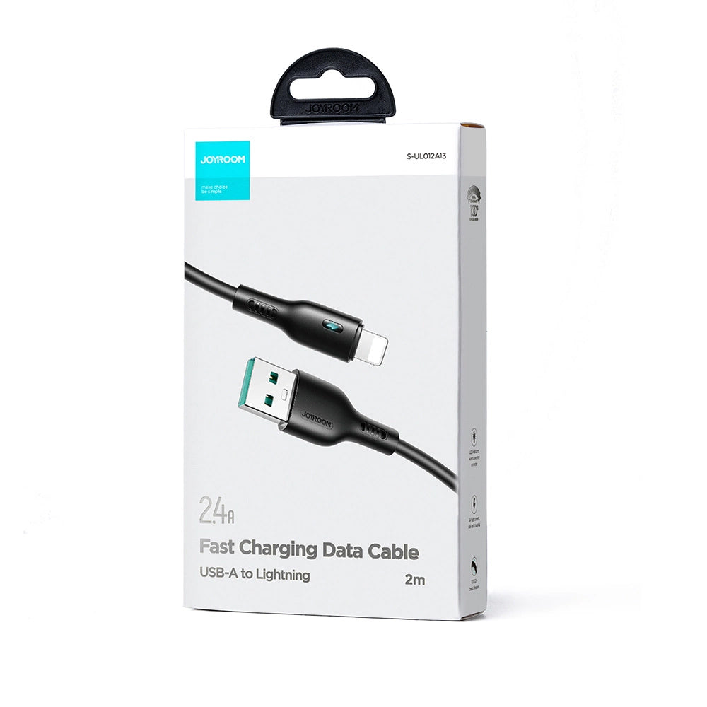 USB-A to Lightning Data and Charging Cable Joyroom A13, 18W, 2m, Black