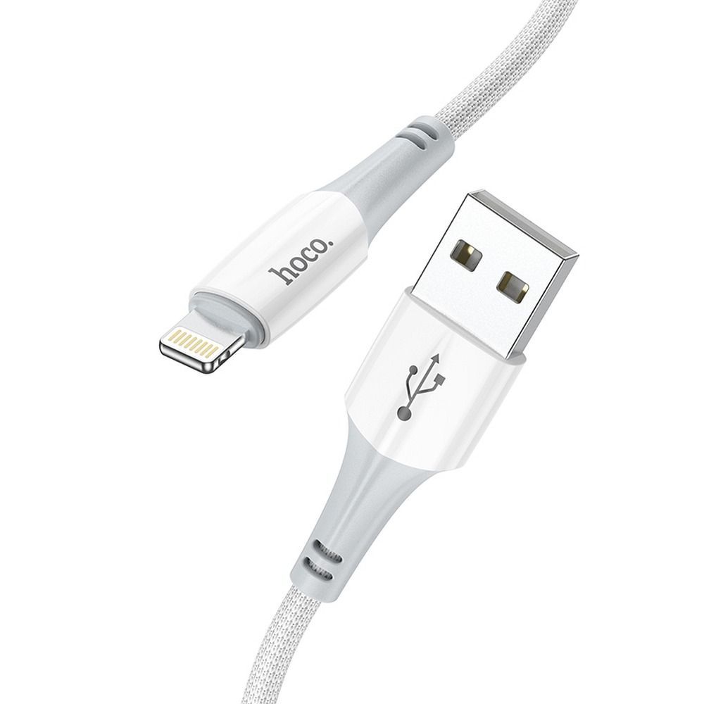 Cable de Datos y Carga USB-A - Lightning HOCO X70, 18W, 1m, Blanco