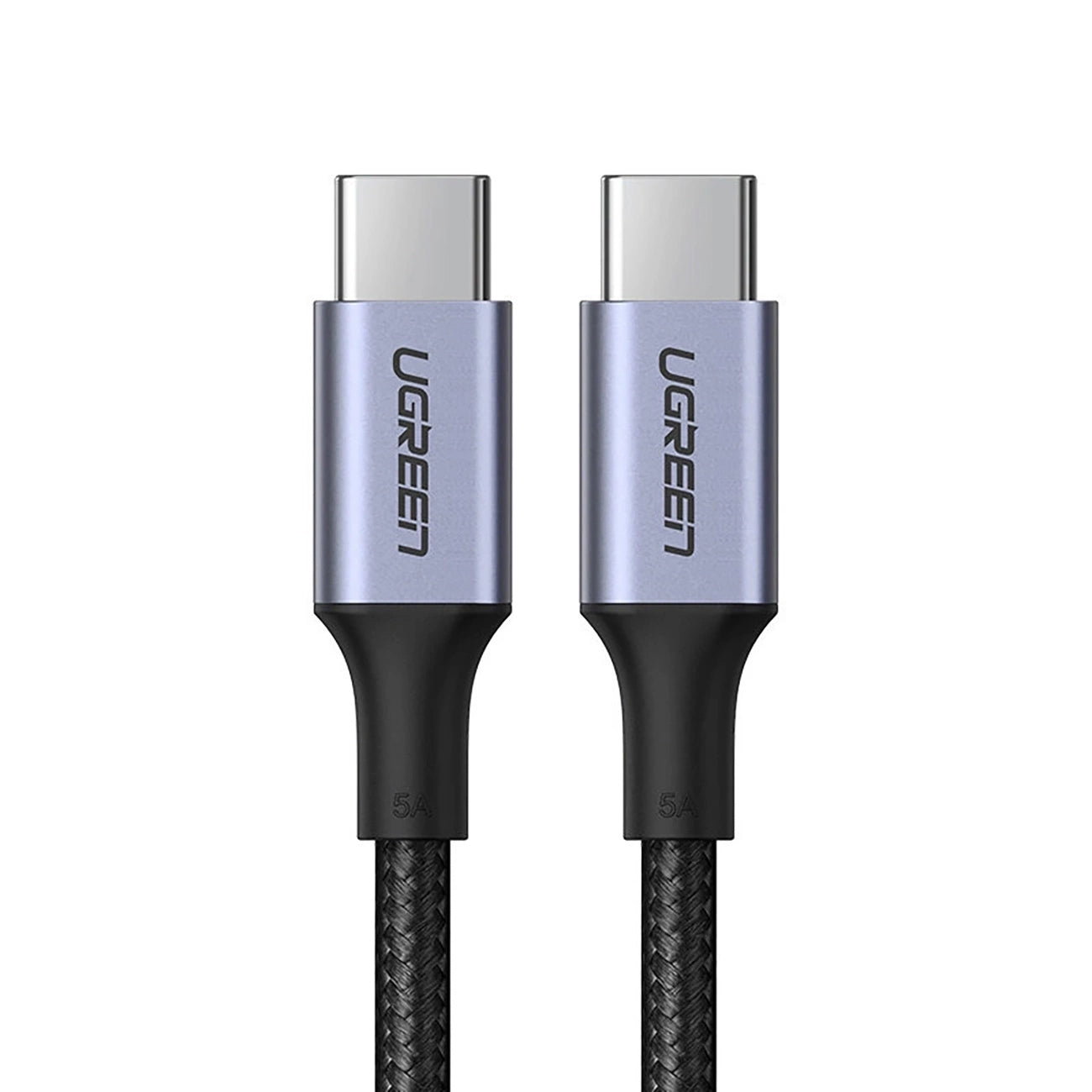 Cable de Datos y Carga USB-C a USB-C UGREEN US316, 100W, 1.5m, Gris