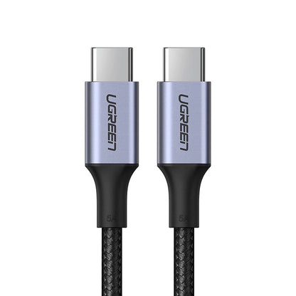 Cable de Datos y Carga USB-C a USB-C UGREEN US316, 100W, 1.5m, Gris