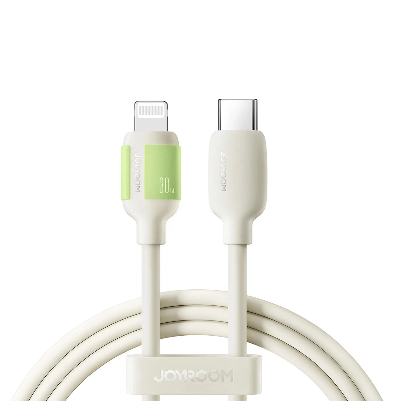 Cable de Datos y Carga USB-C - Lightning Joyroom S-A53, 30W, 1.2m, Beige