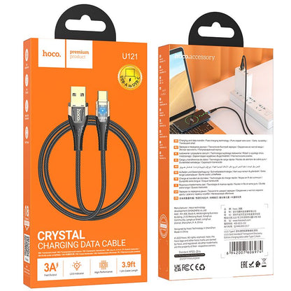 Cable de Datos y Carga USB-A - USB-C HOCO U121, 18W, 1.2m, Negro
