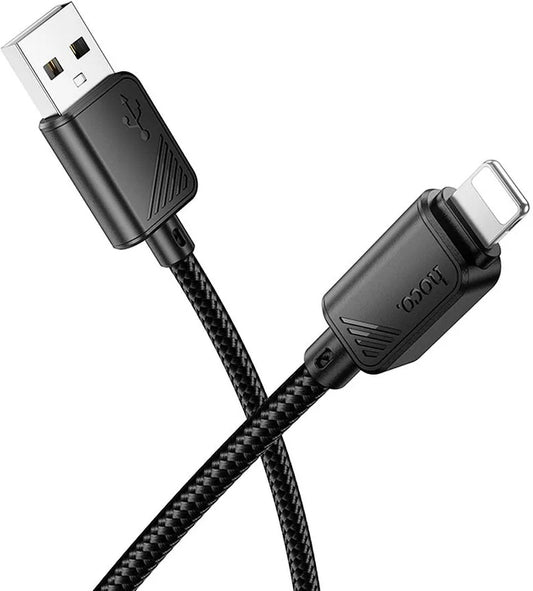 Cable de Datos y Carga USB-A - Lightning HOCO X113, 18W, 1m, Negro