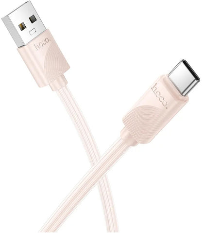 Cable de Datos y Carga USB-A - USB-C HOCO X114, 18W, 1m, Rosa