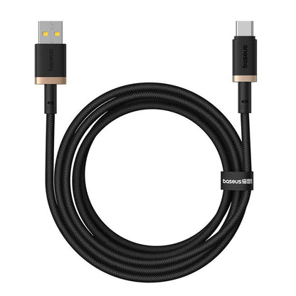 Cable de Datos y Carga USB-A - USB-C Baseus Dura Series, 60W, 2m, Dorado P10377802U01-02
