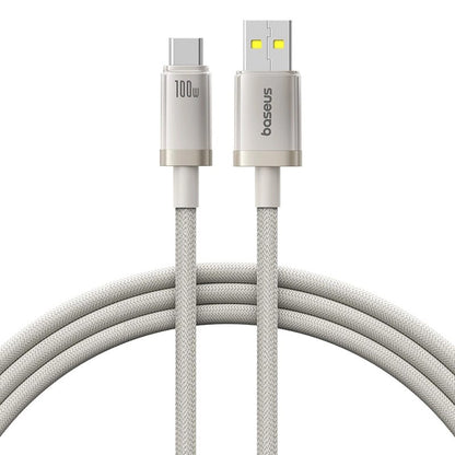 Cable de Datos y Carga USB-A - USB-C Baseus Titanium, 100W, 1m, Plateado P10378102G21-00