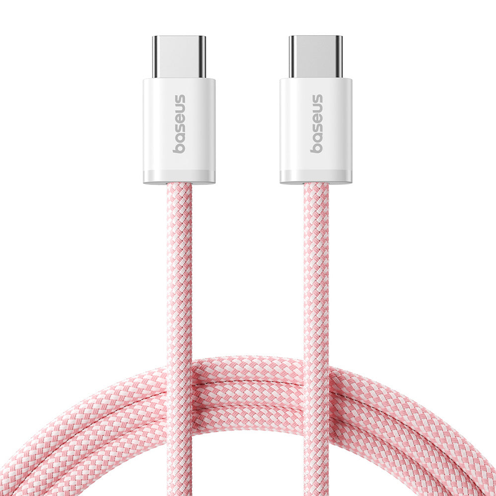 Cable de Datos y Carga USB-C - USB-C Baseus Dynamic 4 Series, 100W, 1m, Rosa P10381400411-00
