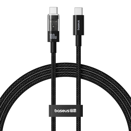 Cable de Datos y Carga USB-C - USB-C Baseus Gem, 100W, 1m, Negro P10373000111-00