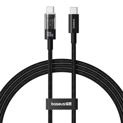 Cable de Datos y Carga USB-C - USB-C Baseus Gem, 100W, 2m, Negro P10373000111-01
