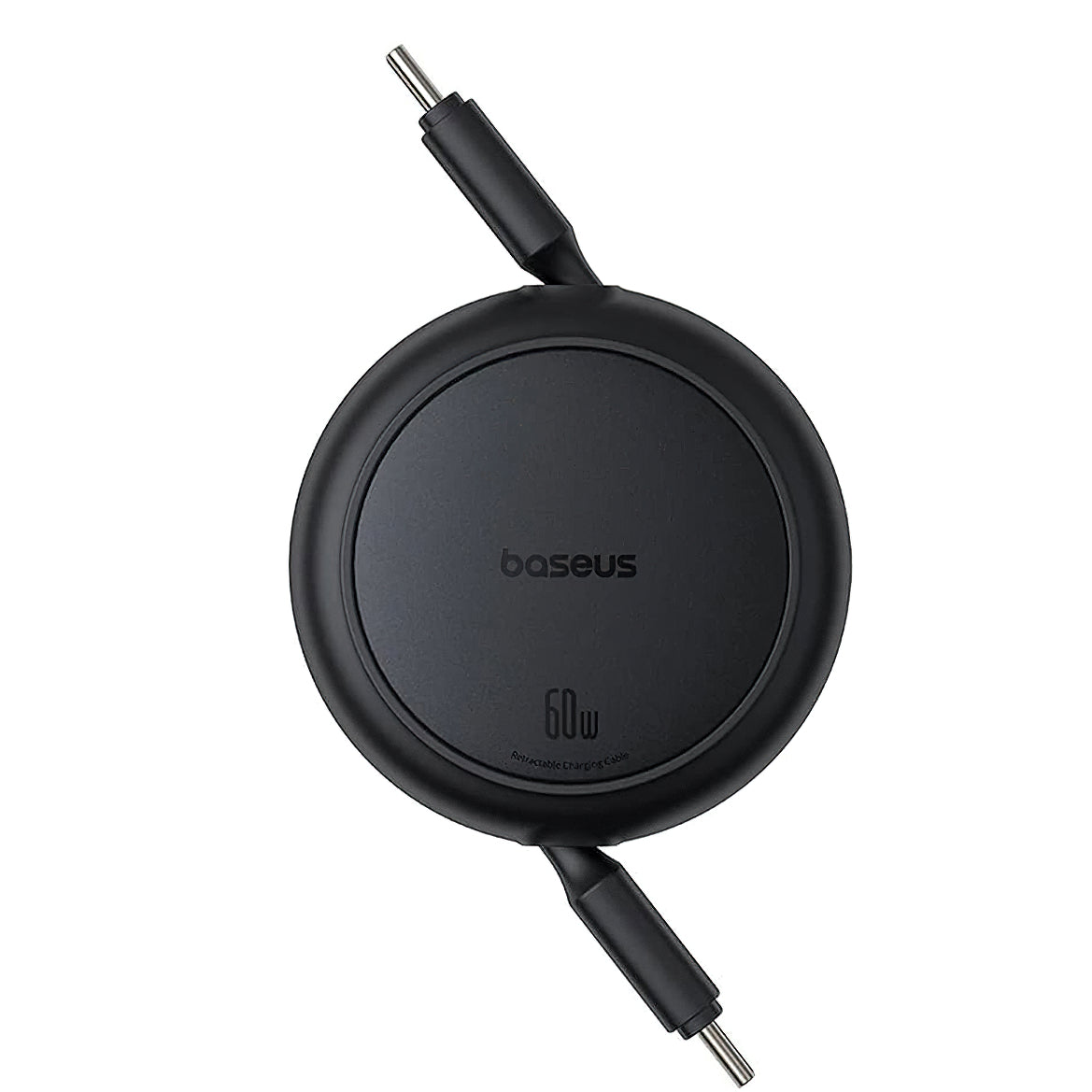 Cable de Datos y Carga USB-C - USB-C Baseus Free2Pull Mini Retráctil, 60W, 1m, Negro P10364500111-01