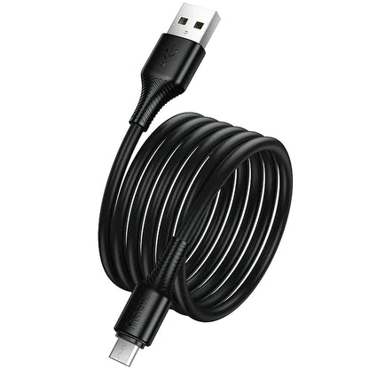 Cable de Datos y Carga USB-A - microUSB HOCO X120, 18W, 1m, Negro