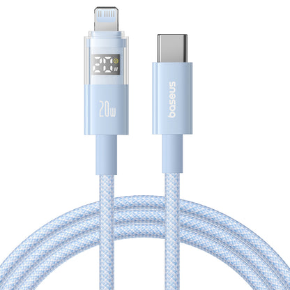 USB-C to Lightning Baseus Display 2 Data and Charging Cable, 20W, 1m, Blue P10382703311-00